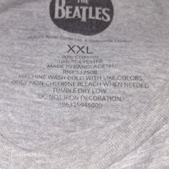 The Beatles Abbey Retro Road Graphic Gray T-Shirt XXL 90% Cotton 10% Polyester - Picture 5 of 5